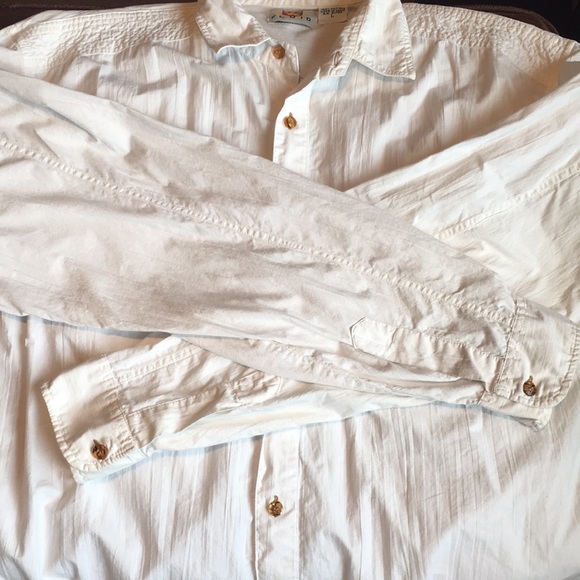 Men’s FLUID White Cotton Button Down - Picture 13 of 16